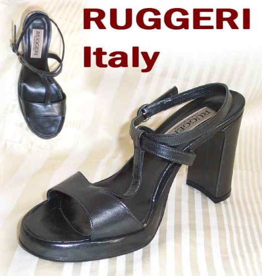 Diva Pumps - Slingback T-strap by Ruggeri Italy - Gray - Retail $123 - YOUR PRICE $26.99 - 8.5