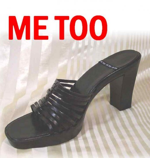 Spicy Platform Sandals Slides Pumps - Black - by Me Too - Retail $99 - YOUR PRICE $9.99 - 8.5M