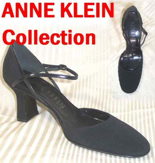 Mary Jane Peau Pumps by Anne Klein - black - retail $189 - YOUR PRICE $29.99 - 9 N