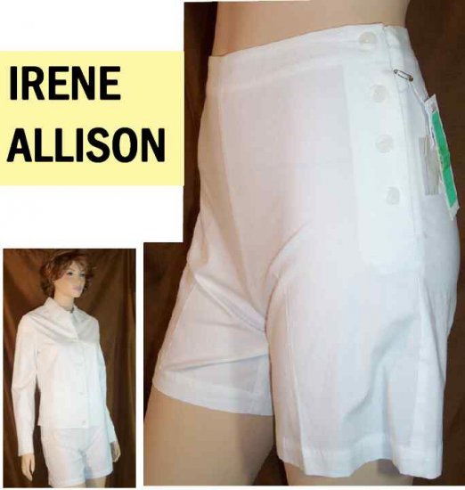 Stretch Cotton Shorts wJacket Suit by Irene Allison - Retail $199 - YOUR PRICE $19.99 - xs