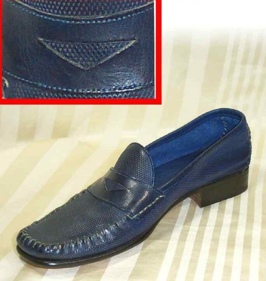 Cole-Haan handmade Penny Loafers in Navy - Retail $175 - YOUR PRICE $24.99 - 6.5 AA