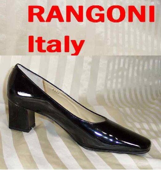 Rangoni Mirror-Brite Black Patent Pumps - Retail $155 - YOUR PRICE $21.99 - 6.5