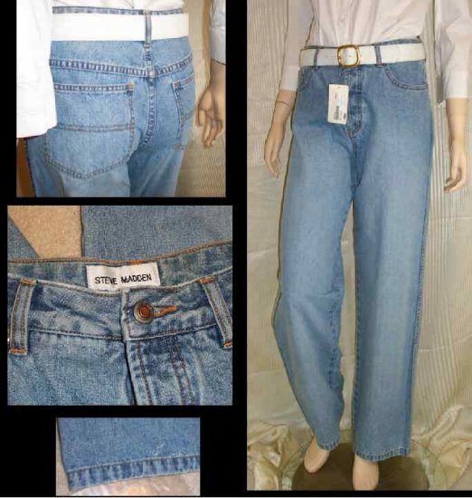 STEVE MADDEN 5-pocket Modest Faded Jeans - New - Waist 30 in.