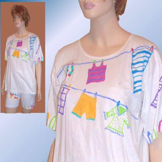 Art-to-Wear ORIGINAL Short Set by Valerie Lynn - $19.99 - Retail $115 - sz S