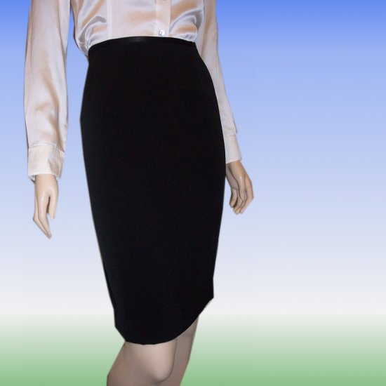 Canvasbacks * Black Tuxedo Skirt * sz 8 * $11.99 * Retail $138