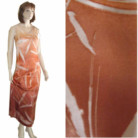 Barry Bricken * BurnOut Liquid Silk MaxiDress * YOUR PRICE $45.99 - Retail $405 * sz S