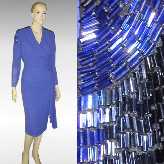 sz 6 - "Dynasty" style '70s Beaded Dress - UNWORN - Your price $49.99