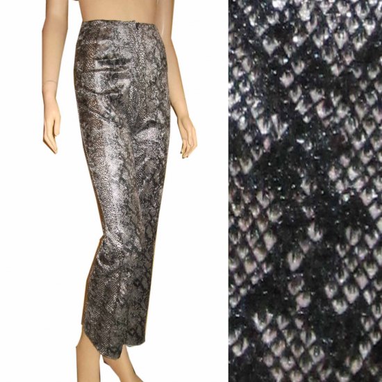 Python Pants * sz 2 Retail $156 by Trio New York * Wet Look