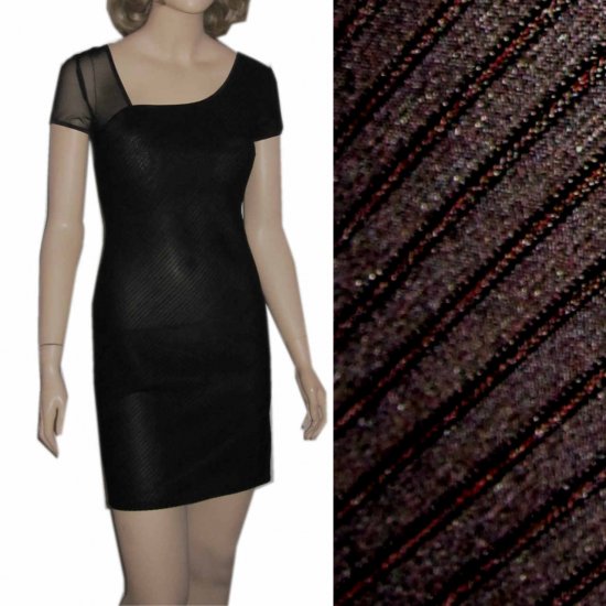 sz 4 - Curve-hugging Spandex Cocktail Dress - black by Bibbo $29.99 - MSRP $212