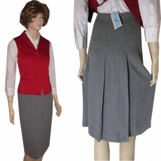 sz 4 RENFREW Figure-Flaw Hiding Back Pleat Skirt $29.99 - Retail $187