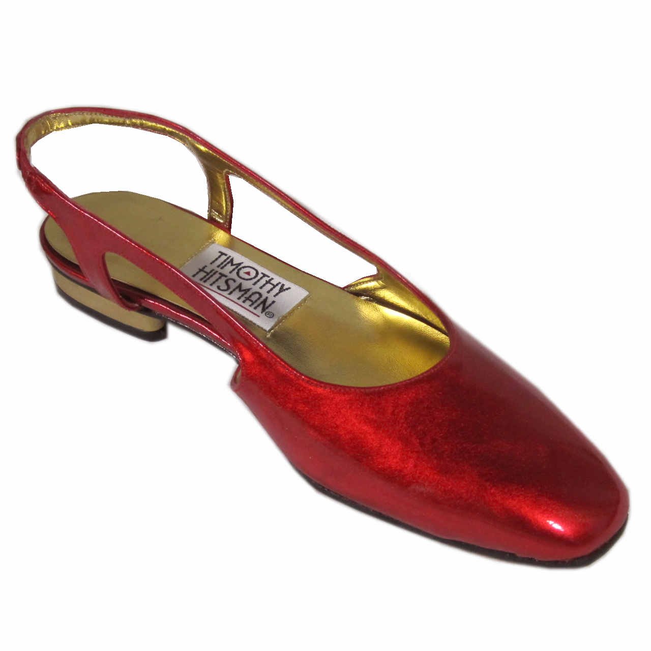 sz 6.5 TIMOTHY HITSMAN Neon Irridescent Red Patent Shoes $21.99