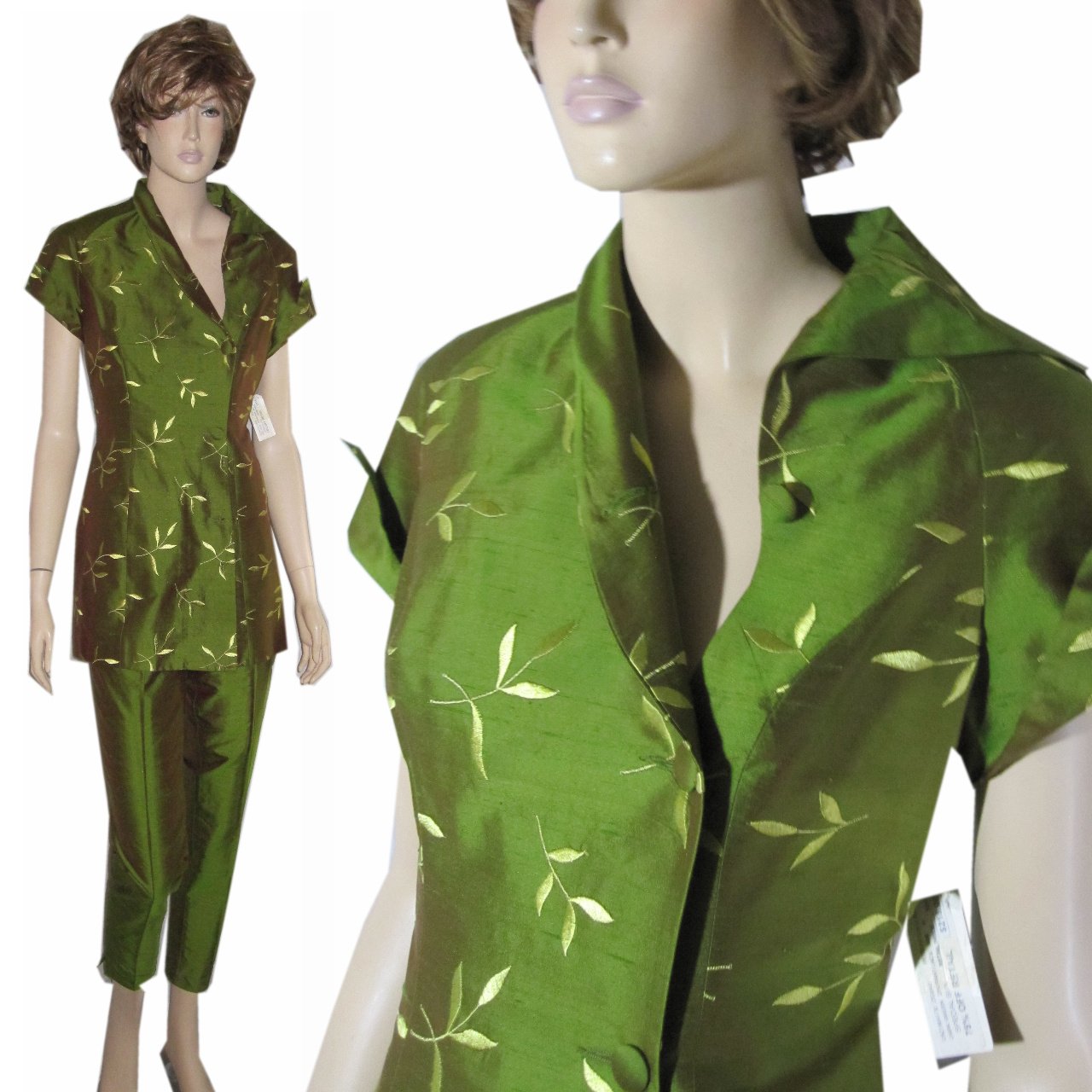 sz 6 PETROVITCH & ROBINSON Paris Silk Pant Suit $99 - LIst Price $870