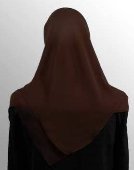 Plain Rough Chiffon Hijab - Mocha