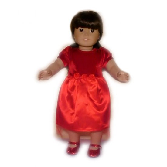 Red Special Occasion Dress for 18 inch Doll