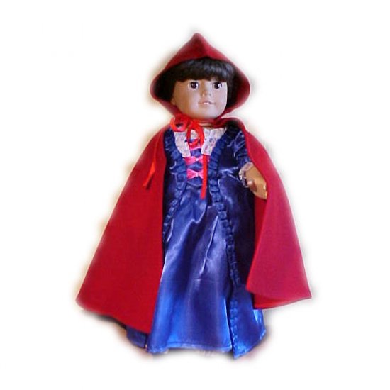 Red Cape for 18 inch Doll