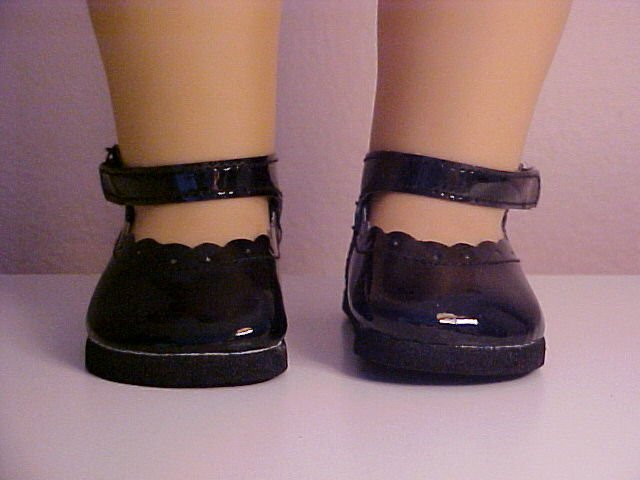 Black Patent Mary Jane Shoes for 18 inch Doll