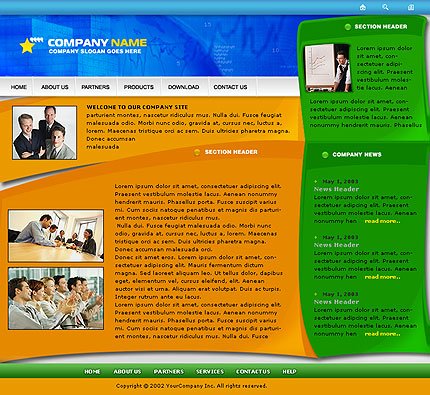 Business Site Template 1092
