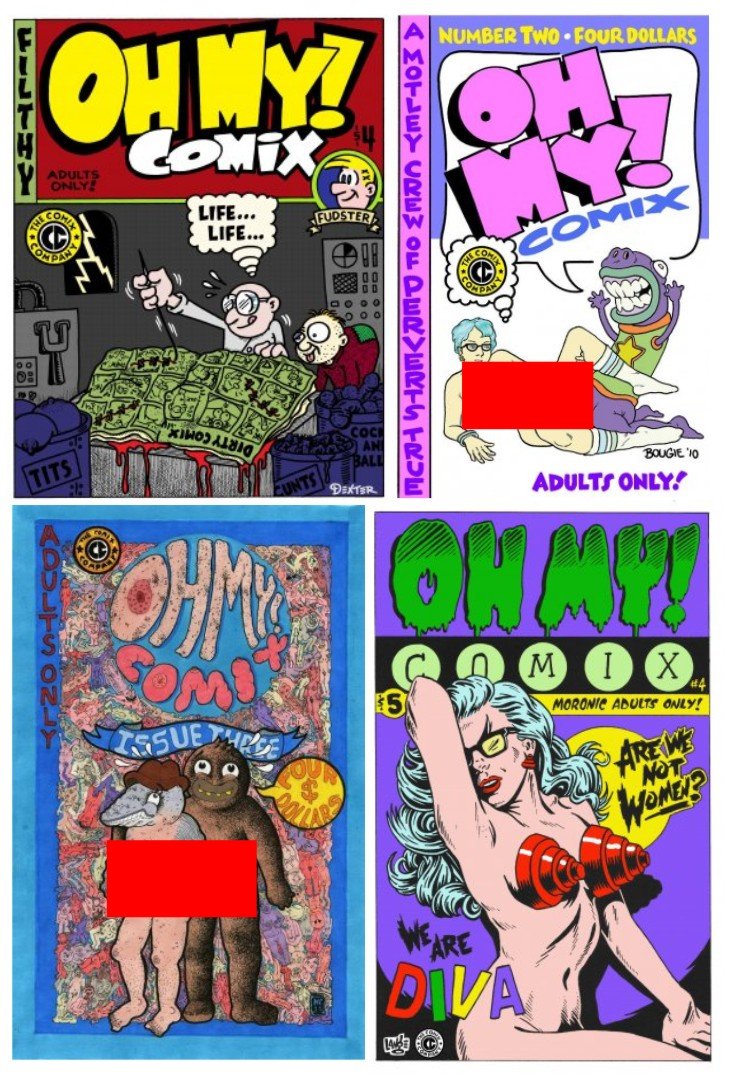 OH MY! COMIX #1 - 4 - Underground Comix Anthology