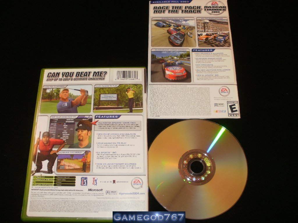 EA Sports Tiger Woods PGA Tour 2004 Microsoft Xbox Complete CIB