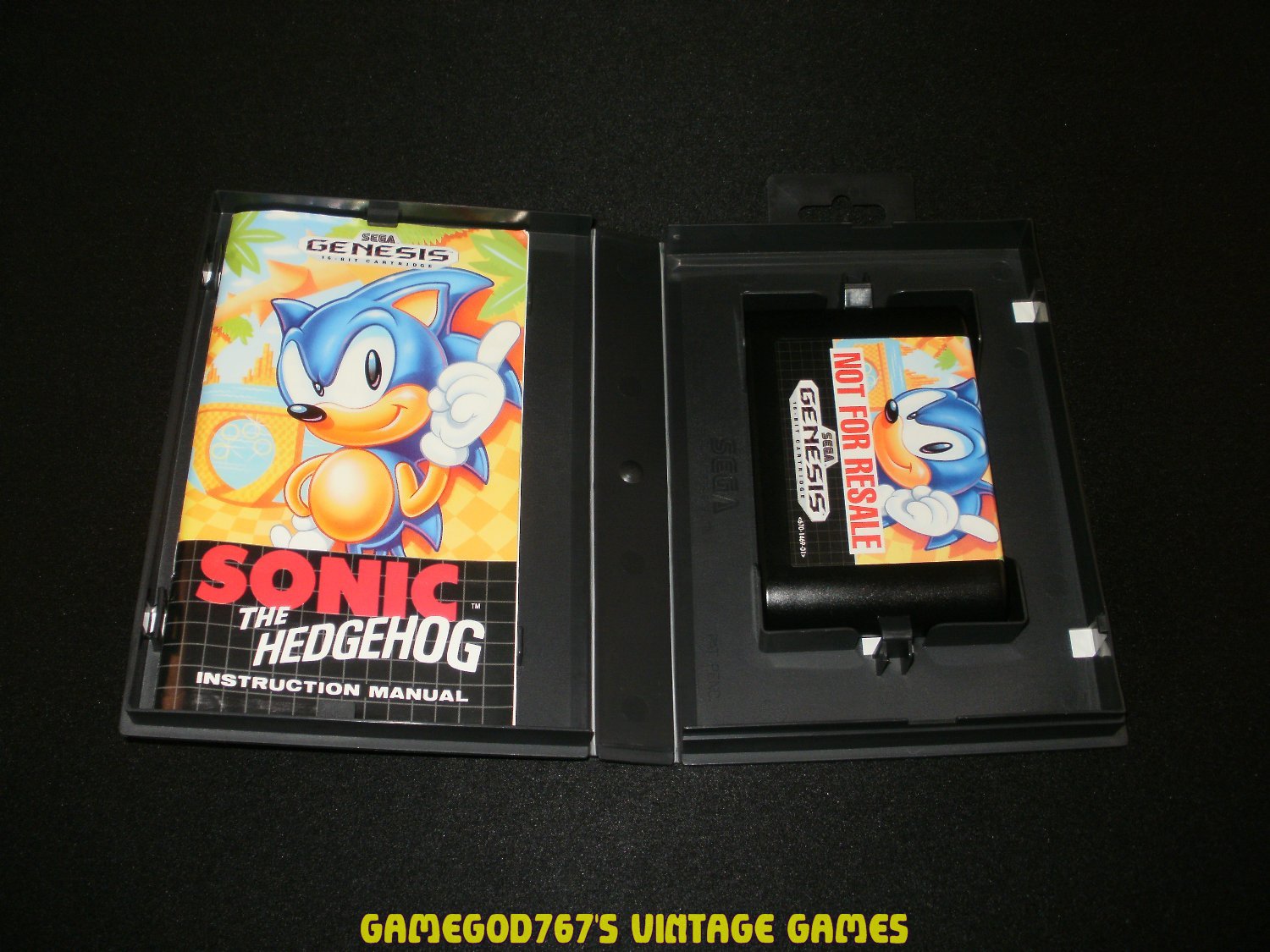 Sonic The Hedgehog Sega Genesis Complete Cib Not For Resale Version