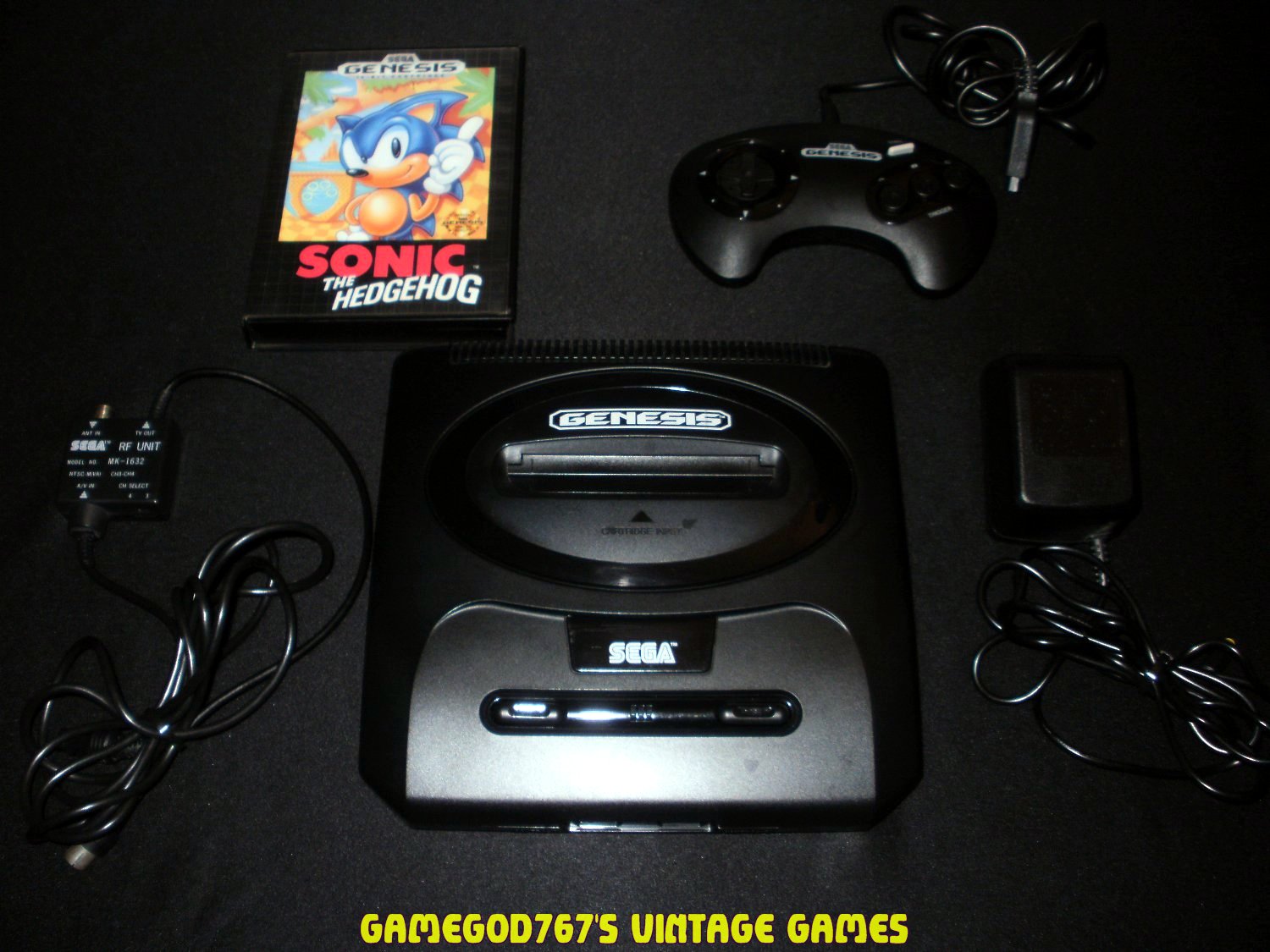 Refurbished Sega Genesis Console - With Genuine Sega Controller & Hookups - Free Sonic Game Included