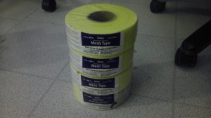 Quantity of 4: Homax 2"x 300' Mesh Drywall Tape, Yellow