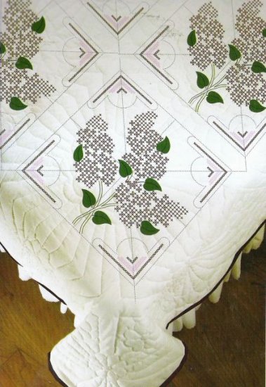 Purple Lilacs Quilt Blocks