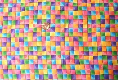 Multicolor Check Mottled Kids Quilt Fabric