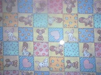 Precious Moments Blocks Kids Quilt Fabric