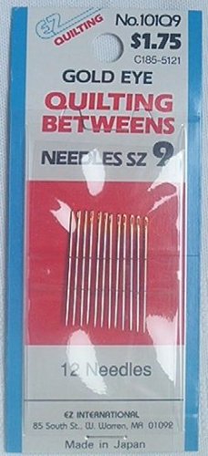 Gold Eye Quilting Betweens 12 Needles sz 9