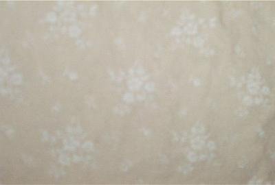 Daisy Clusters on Beige Fabric