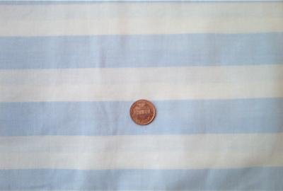 Baby Blue and White Striped Fabric