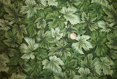 Green Leaves Quilt Fabric