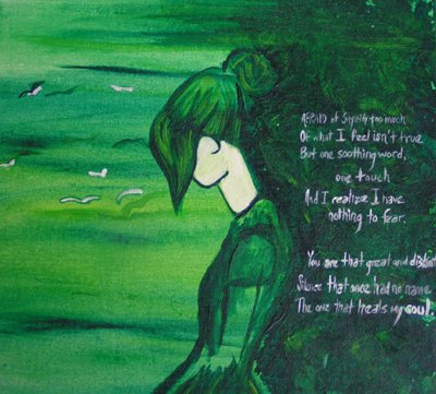 That Once Original Poetic Acrylic Painting 12x12 on Canvas Board