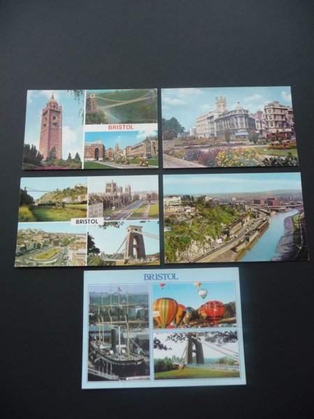 Postcards Bristol Scenic Views. Mauritron #5014