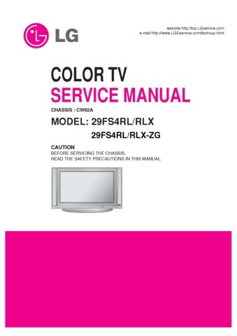 LG 50PB560B UA Service Manual and Technicians Guide