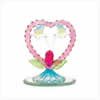 Spun Glass Heart with Two Hummingbirds