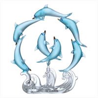 Rotating Blue Dolphins Circle 33939