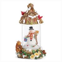 Snowman Hut Snowglobe