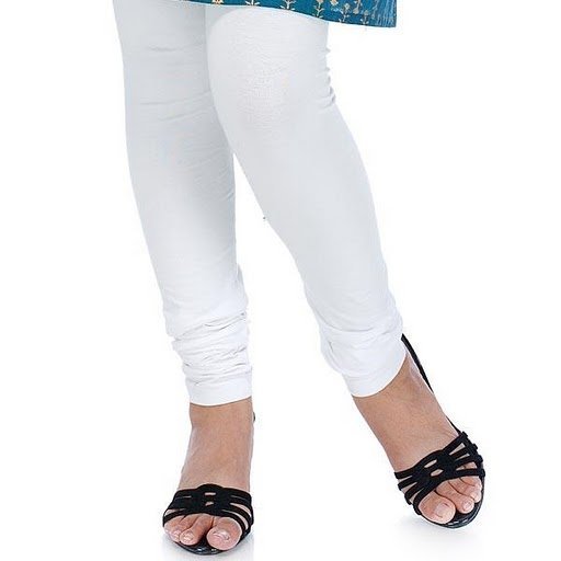 Premium Stretchable churidar,salwar tights, leggings, lycra white_XXL