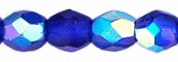 Cobalt AB Fire Polish 3mm