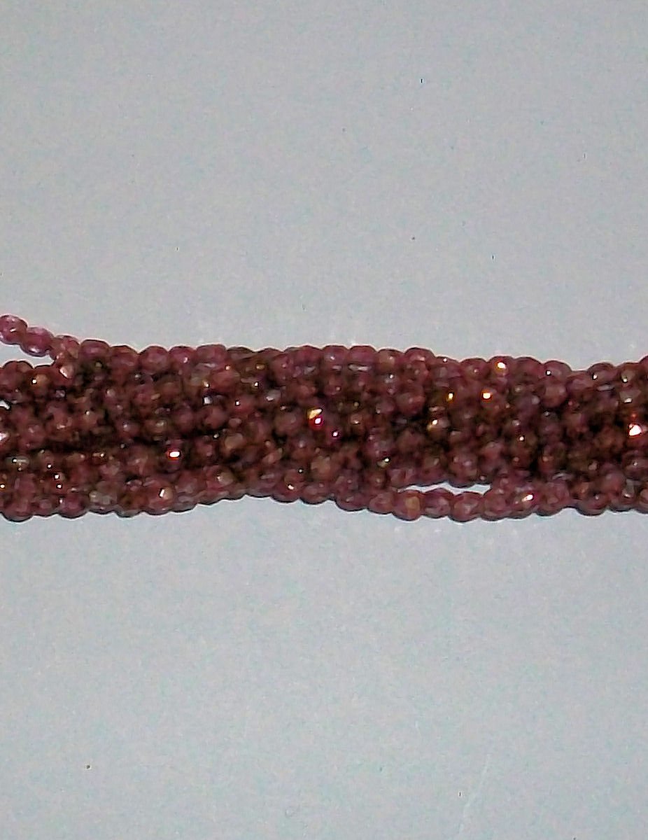 Strawberry Amethyst Firepolish 3mm