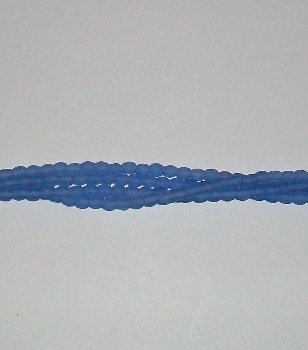 Opaque Matte Blue Firepolish 3mm