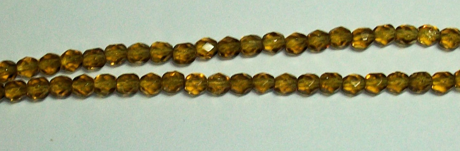 Dark Topaz Firepolish 4mm