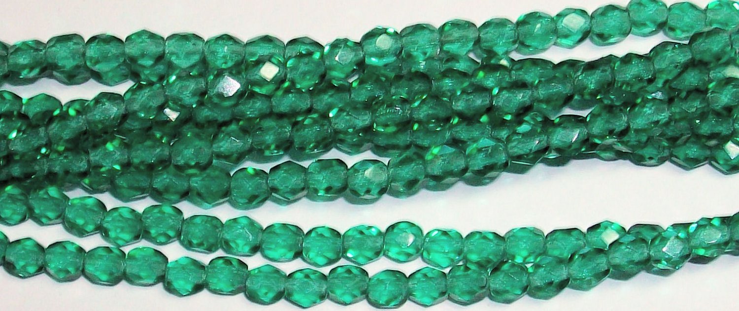 Medium Erinite Czech Firepolish 4mm