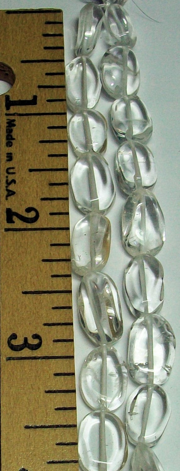 Cystal Quartz Irregular Oval Semi Precious