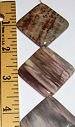 Pink Wood Agate Diamond