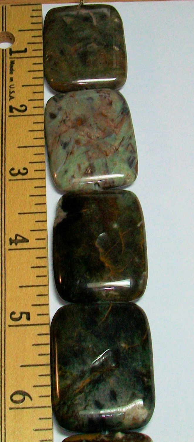 Green Opal Rectangles