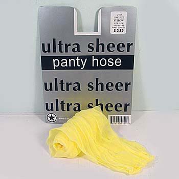 Yellow Ultra Sheer Regular Size Pantyhose 720R