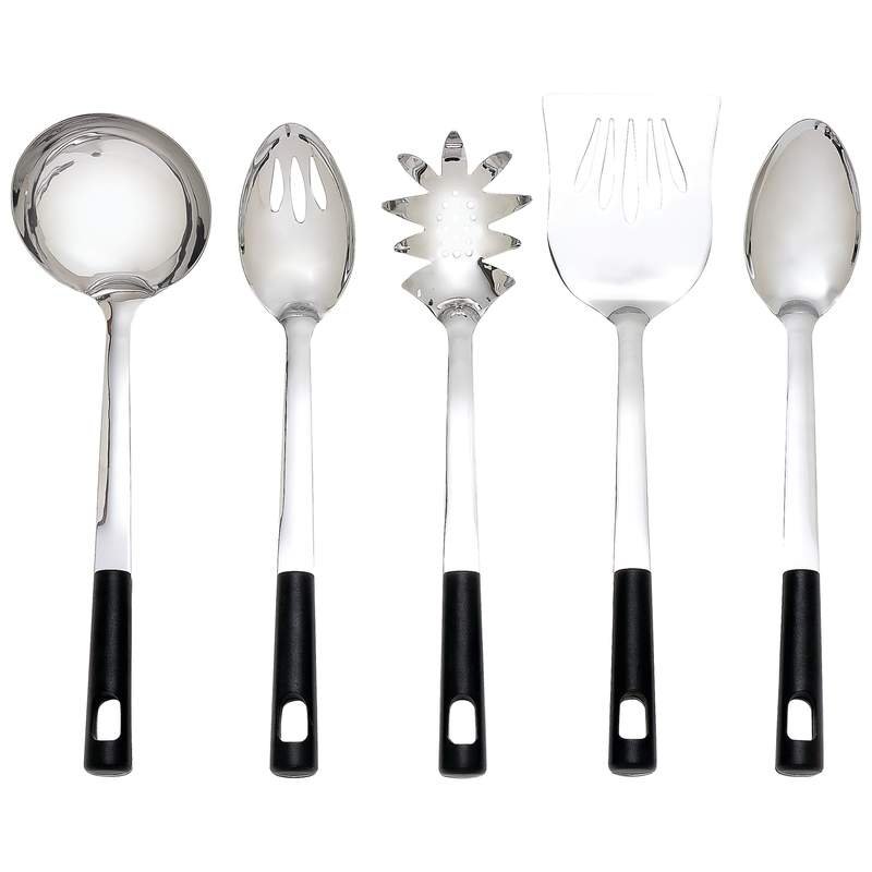 Chefmaster 5pc Jumbo Kitchen Tool Set Features Stainless Steel